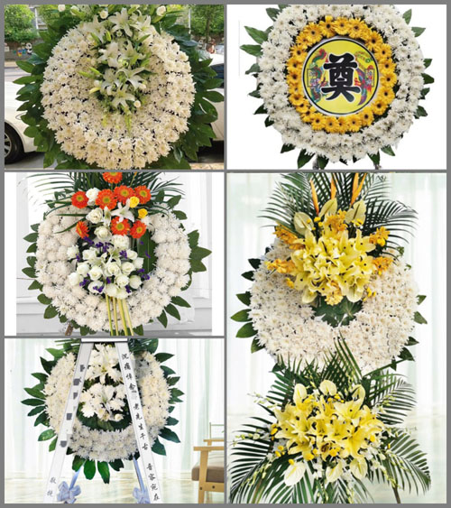 山东青岛黄岛区大村镇西北河崖村花圈速递